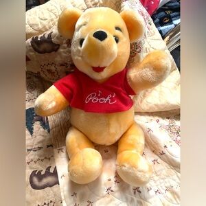 Disney Winnie the Pooh Plush Toy - Yellow and Red